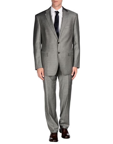 versace suit 44r|Gianni Versace Men's light Gray Solid Suit 44R 36X30 $3,895.